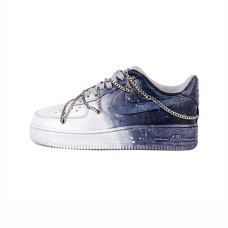 Nike Air Force1 AF1空军一号渐变泼墨满天星解构高街风定制球鞋