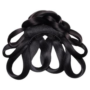 喜庆装新年造型汉服假发古风一体式女古装明制假发髻盘发发包垫发