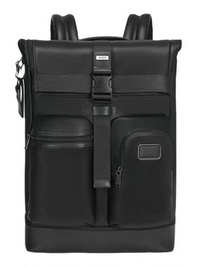TUMI/途明 DFO FREMONT男士Cypress皮质卷顶双肩包