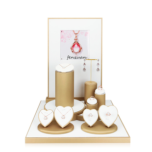 珠宝橱窗展示道具黄金首饰陈列架项链吊坠耳环收纳架首饰品展示架