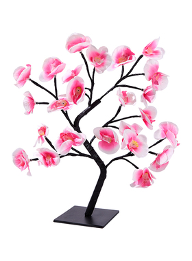 led花朵蝴蝶树灯客厅桌面装饰