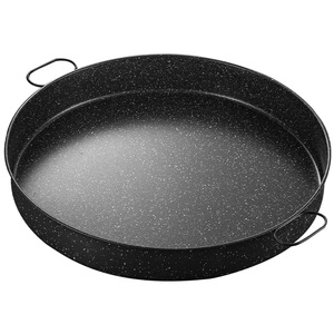 不锈钢麦饭石不粘盘圆形平底烤盘