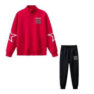 【拜年服套装】匡威童装儿童卫衣外套裤子男童运动休闲装2026新款