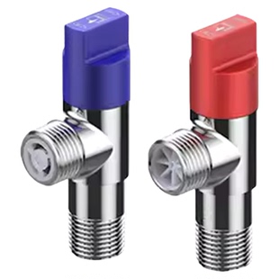 潜水艇面盆角阀洗手盆全铜开关冷热水大流量家用三通阀4分八字阀