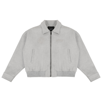 BLUESFLY美式毛呢夹克外套男冬短款大衣廓形翻领健身运动休闲潮牌