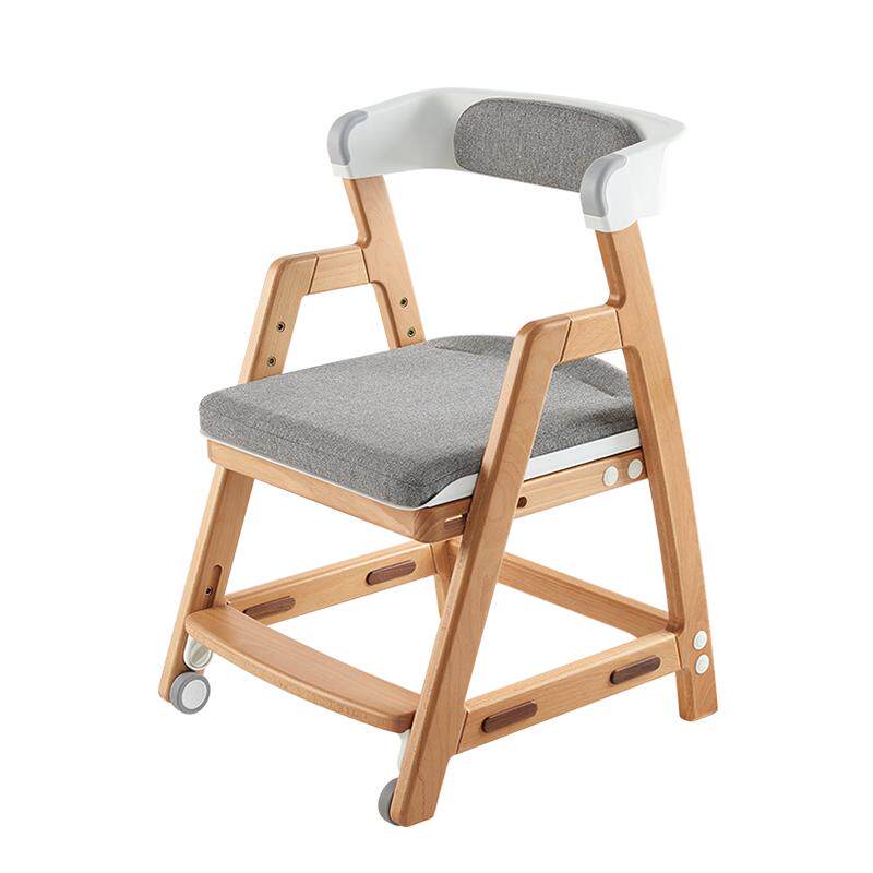 2平米实木儿童学习椅学生家用升降座椅凳子餐椅H椅