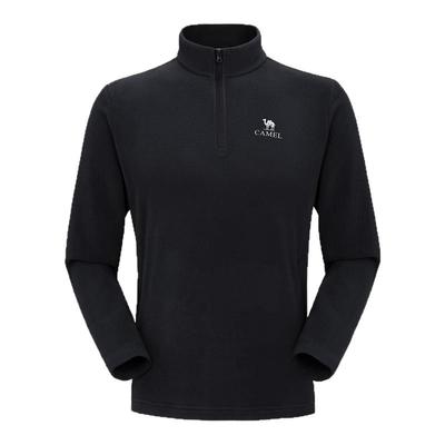 骆驼户外抓绒衣男立领防风加热保暖抗静电冲锋衣内胆摇粒绒外套女