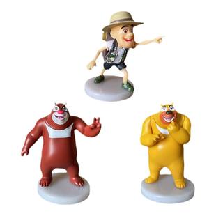 熊出没公仔熊大熊二光头强天才威洞洞幺卡通静态儿童生日蛋糕模型