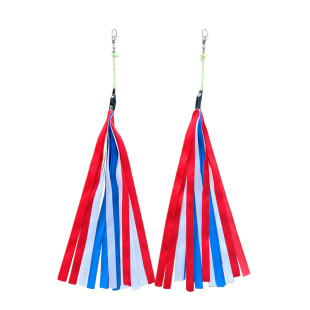 奥月风筝流苏坠穗尾巴0.4-1.5m挂件滑翔机轻体三角装饰飘尾助平衡