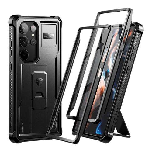 牧行者适用三星S23ultra防摔手机壳S23P/S22u/S21u壳膜一体保护套S23/S22/S21支架壳Note20u/n10p/n9/S10+壳