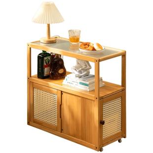 可移动边几小茶几沙发旁侧边柜小桌子床头方桌置物架角几迷你茶台