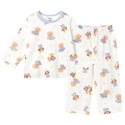 尼多熊宝宝家居服夏薄款纯棉a类