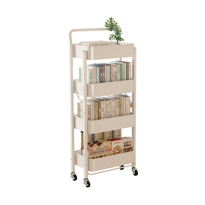 大学生宿舍可折叠移动书架置物架