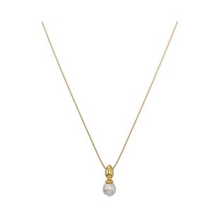 TOGGLER DAILY 经典系列 小豆丁晃动淡水珍珠925银镀金可调节项链