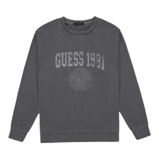 GUESS男士纯色潮流字母图案圆领套头卫衣-MO3K9442K