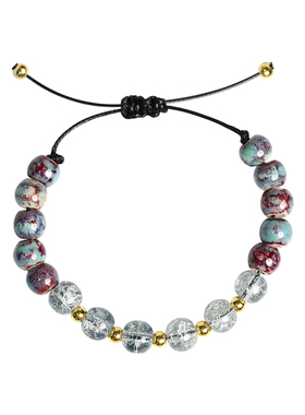 小清新少女风水晶手串陶瓷景德镇手链女ins简约百搭学生闺蜜手饰