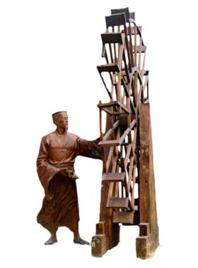 法治廉政的主题时代人物雕塑像定制倡廉广场景观玻璃钢铜雕摆件