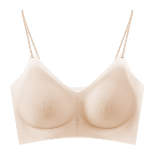 六只兔子小拢杯无痕内衣女冰皮超薄凉爽小胸聚拢软支撑文胸无钢圈