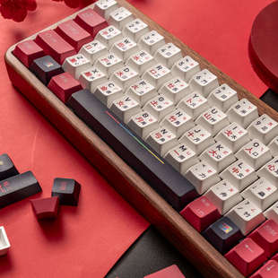 仓颉复古PBT热升华键帽原厂高度不透光适配61/68/84/87/98/100