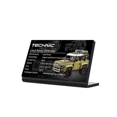 适用于42110路虎卫士展示铭牌