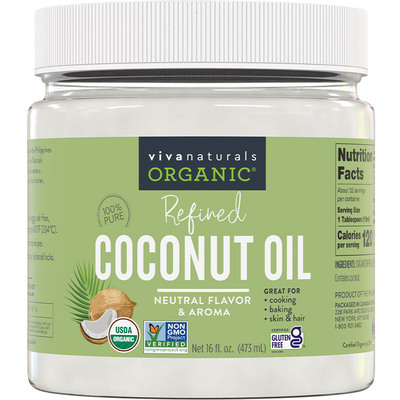 viva天然有机冷榨椰子油473ml