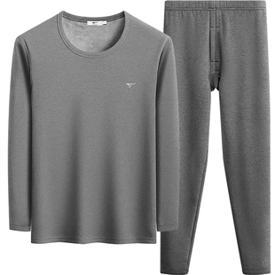 七匹狼保暖内衣男士加厚加绒秋衣裤冬季保暖衣男款打底棉毛衫套装