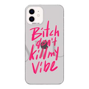 Bi*ch Dont Kill My Vibe原创苹果17pro透明英文手写个性小众手机软壳歌词精神状态安卓型号可通用保护套