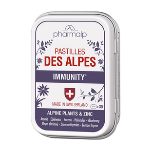 瑞士Pharmalp雪绒花润喉糖无糖接骨木软糖主播教师保养护嗓子神器