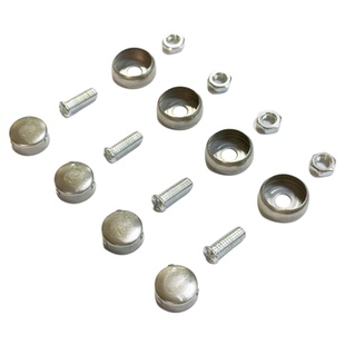 不锈钢防盗卡扣牌照扣蓝牌绿牌新能源车牌固定螺钉号牌螺帽盖螺扣