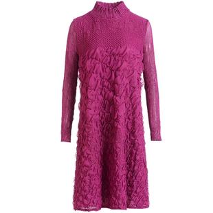 三宅红色连衣裙女春装2026新款年轻妈妈婚宴礼服宽松大码弹簧裙子