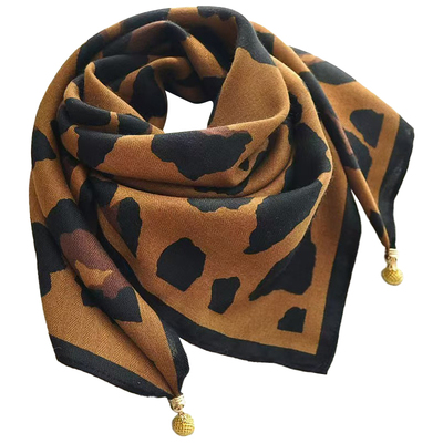 护颈围巾女三角巾秋冬保暖时尚洋气高档磁吸扣方巾丝巾女2025新款