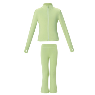 儿童滑冰服套装加绒秋冬女童花样训练服运动瑜伽花滑溜冰舞蹈服装