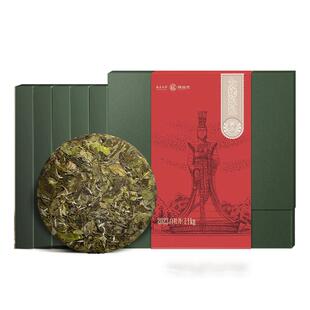 馥益堂福鼎白茶2025年春茶太姥神韵白牡丹茶饼150g*5礼盒收藏装
