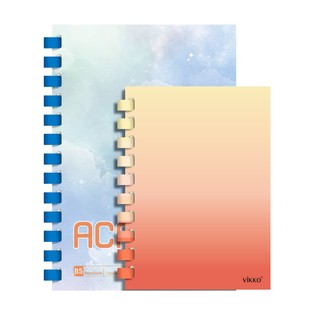 维克多利笔记本A5不硌手记事本胶圈本B5学生用小清新活页软线圈本手账本素材线圈活页本子可爱随身笔记本子