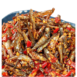 湖南香辣小鱼仔 零食湖南特产辣椒酱下酒饭农家香辣柴火鱼下饭菜