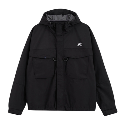 ONIARAI/鬼洗24秋冬都市游侠反光条印防泼水男式冲锋衣  B340195