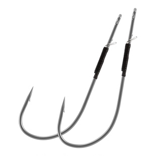 慕斯达直柄钩障碍长柄倒钓钩无铅自由钓组精细背刺鲈鳜鱼软饵钩