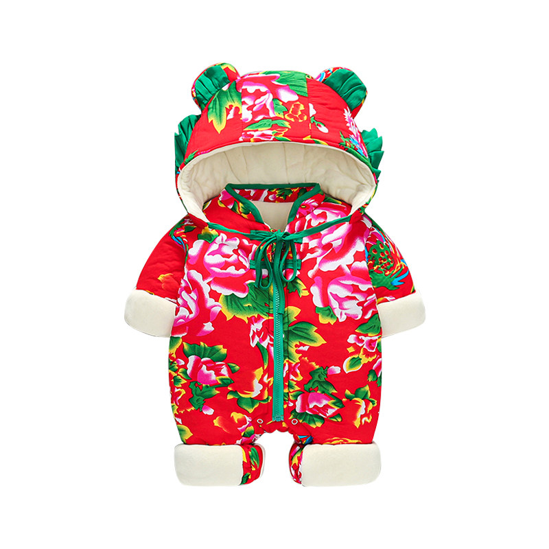 新生婴儿连体衣宝宝套装冬衣服