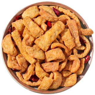 香酥脆干猪皮油炸休闲零食熟食开袋即食猪油渣追剧下酒办公室解馋