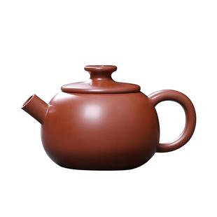 钦州坭兴陶全手工苹果炮红古铜色150cc高端茶器炮嘴复古中式茶壶