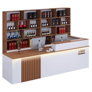 吧台收银台酒吧台球厅美容院超市店铺商用服务台公司前台桌接待台