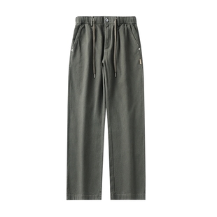 男士休闲工装裤子男秋冬季直筒裤宽松新款大码男裤长裤工装裤美式