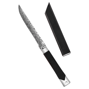 大马士革纹战艇刀精品水果刀家用锋利高硬度小刀具户外便携瓜果刀