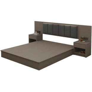 宾馆专用床全套标间定制快捷大床民宿客房公寓酒店床家具源头工厂