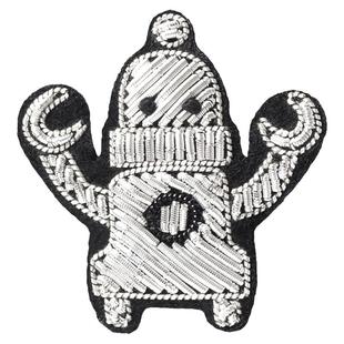 米加尔印度丝手工刺绣徽章机器人胸针高档精致气质别针衣服配饰潮