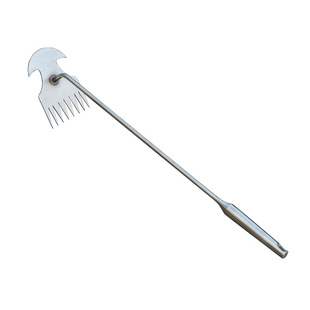 加厚不锈钢拔草耙子除根锰钢小号手握式松土挖野菜新款园艺工具