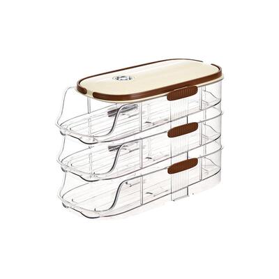 滚动鸡蛋收纳盒冰箱用侧门放鸡蛋整理神器托多层抽屉保鲜盒带提手