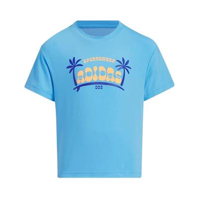 阿迪达斯童装夏新款男小童短袖运动休闲T恤IT1793