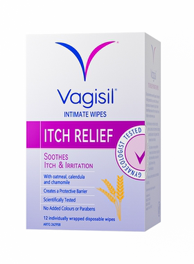 Vagisil薇姬丝私处湿巾纸房事后擦私密男女通用卫生护理私护清洁