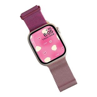 匠戴适用iWatch11苹果手表S10彩色金属AppleWatch9表带渐变弧形s10米兰尼斯7/6/5/4/3se钢带夏天腕带女款时尚